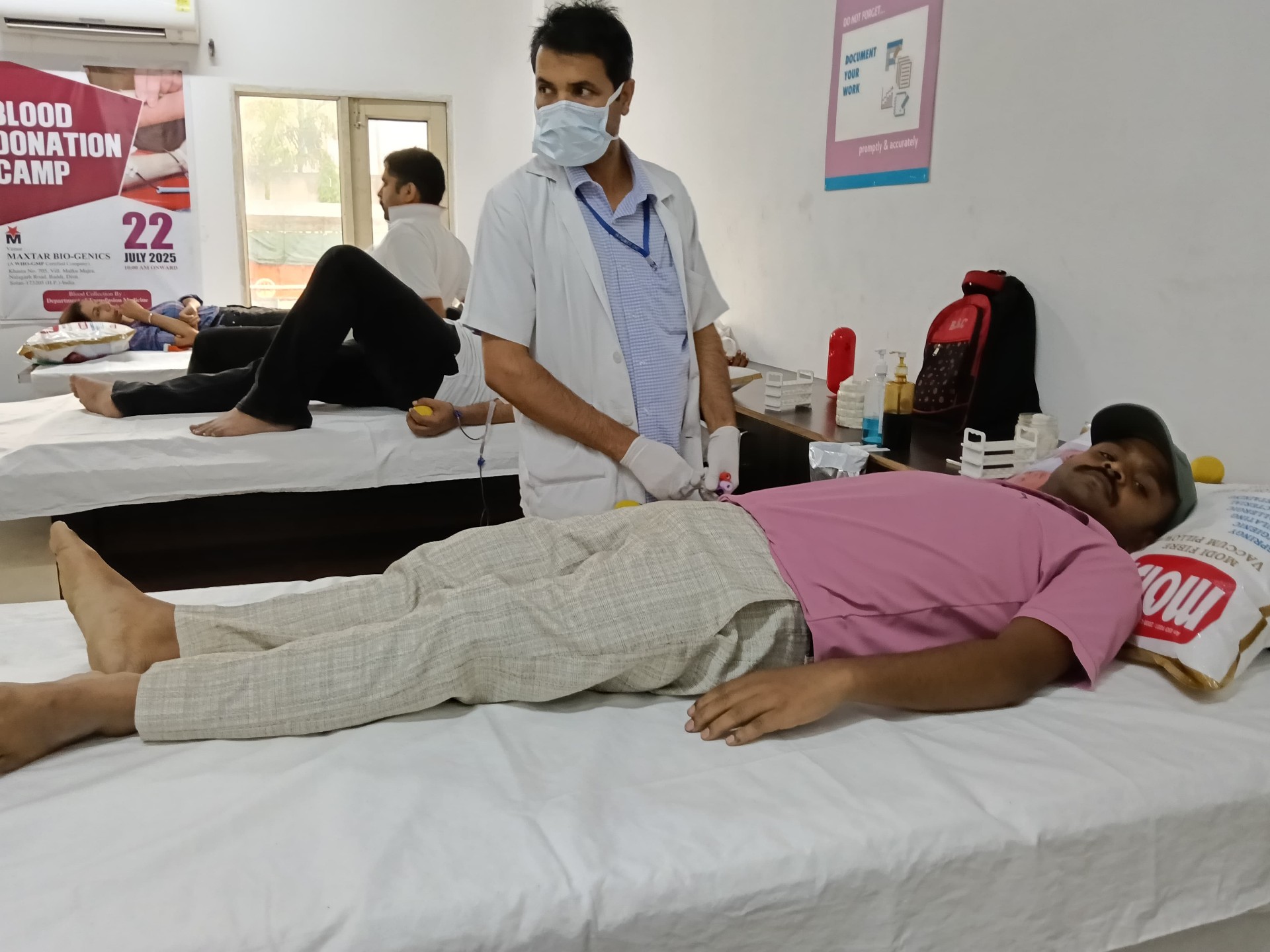 Blood donation camp organised at Arika Healthcare facility