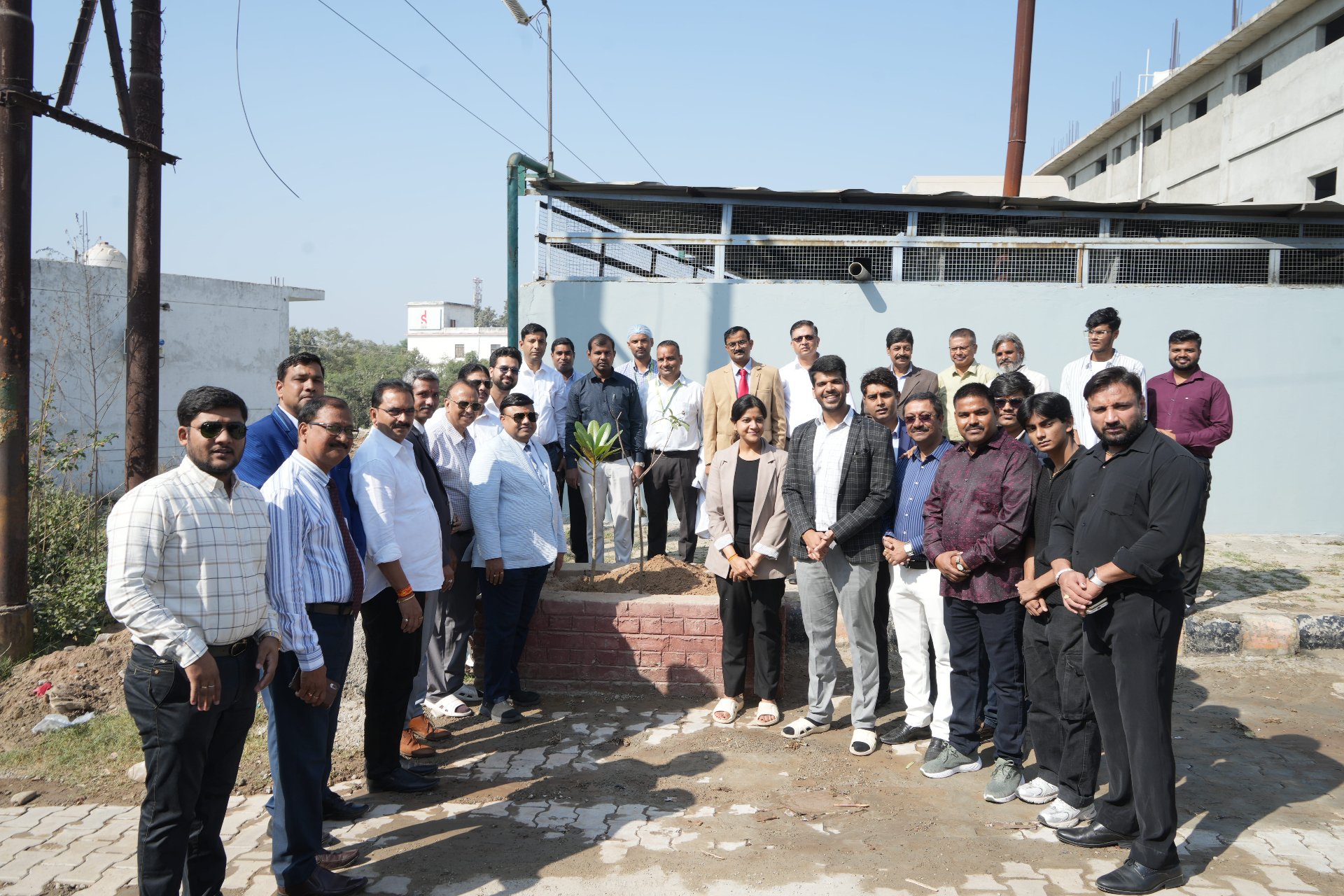 Arika Healthcare team and partners at tree plantation drive