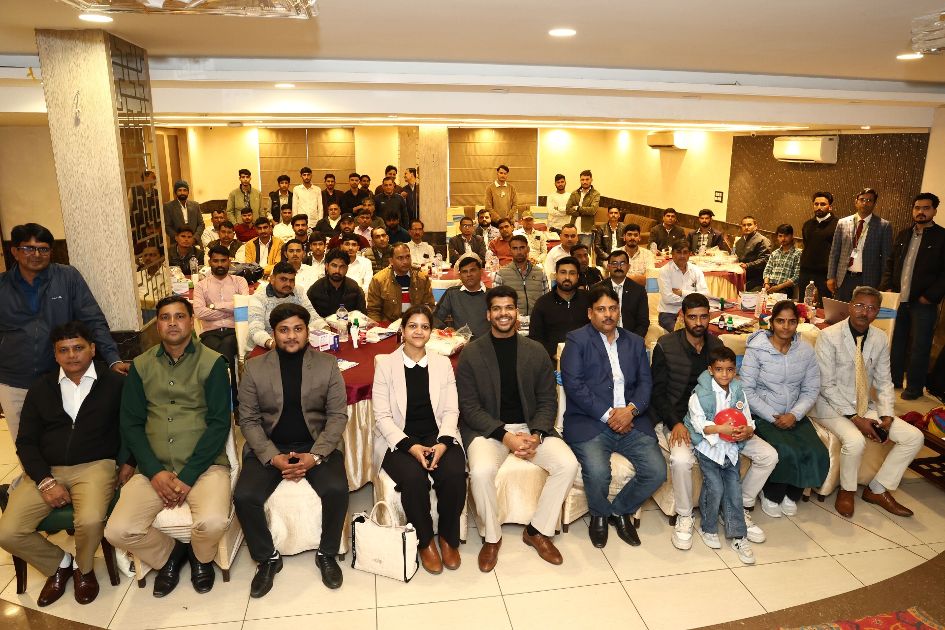 Group photograph of Arika team and partners at an annual gathering