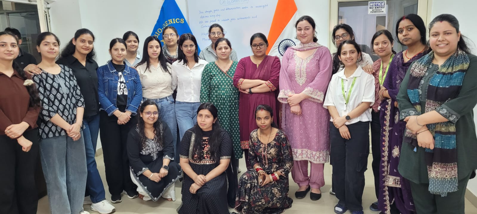 Arika women team members celebrating Women's Day together